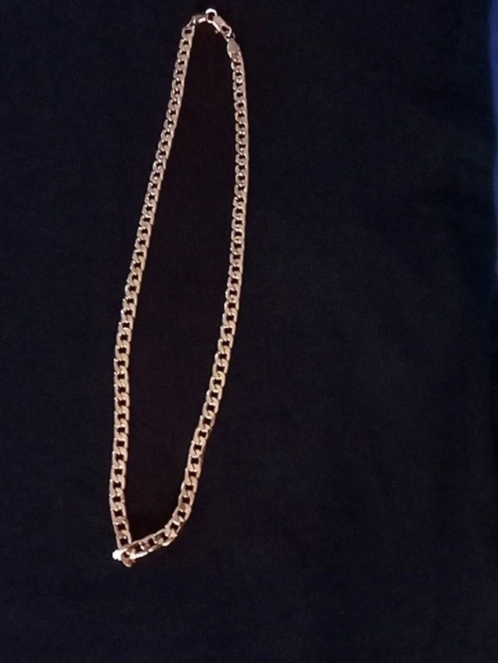 Gold Tone Men’s Cuban Link Chain Necklace